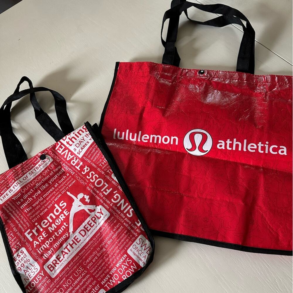 Lululemon headband & reusable bags (2)